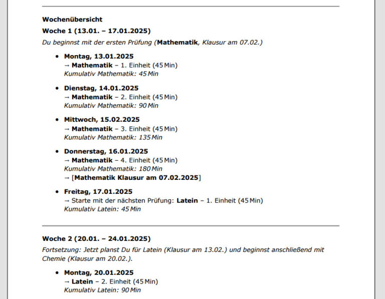 lernplan